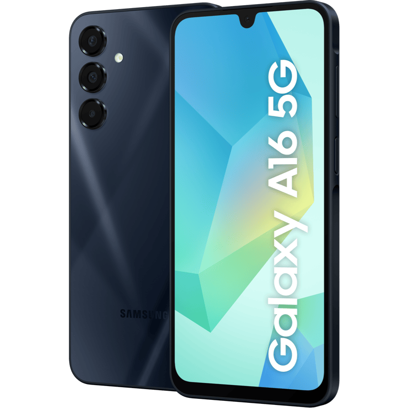 Samsung Galaxy A16 5G 4/128 GB granatowy front lewy obrót